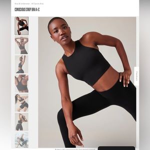 Athleta Conscious crop bra